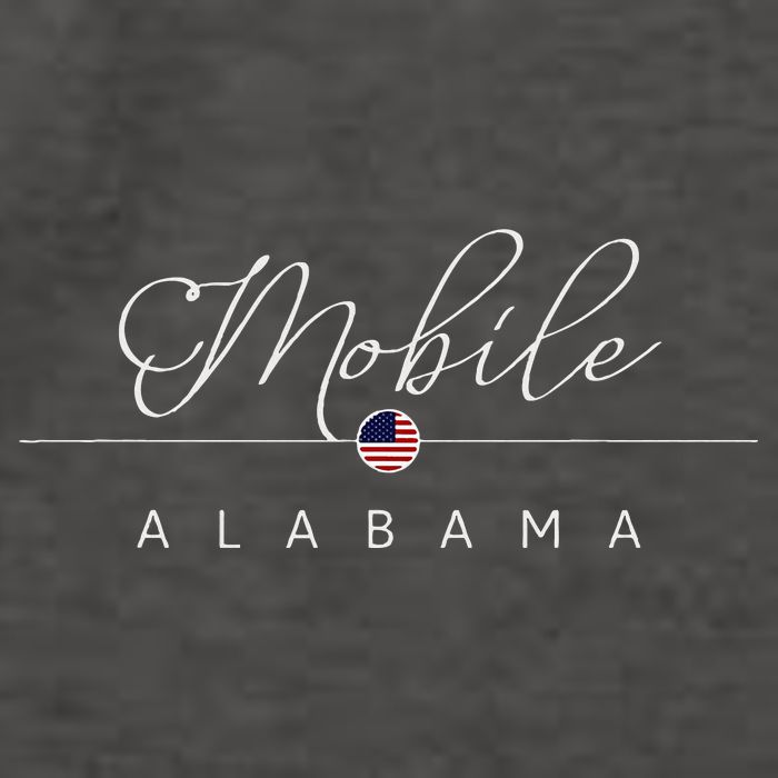 Mobile Alabama Al On Mobile Vector Backpack