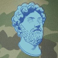 Marcus Aurelius Art Legacy Tie Dye Trucker Hat
