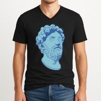 Marcus Aurelius Art V-Neck T-Shirt