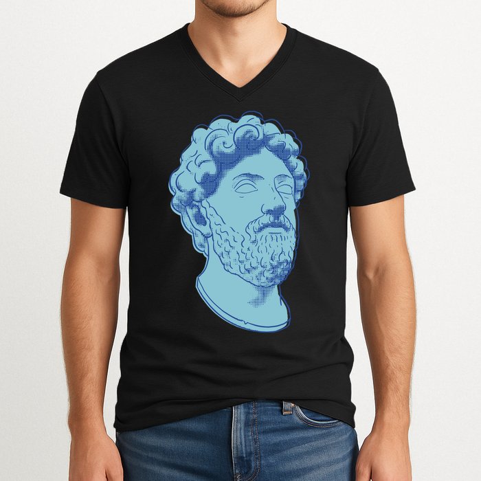 Marcus Aurelius Art V-Neck T-Shirt