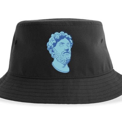 Marcus Aurelius Art Sustainable Bucket Hat