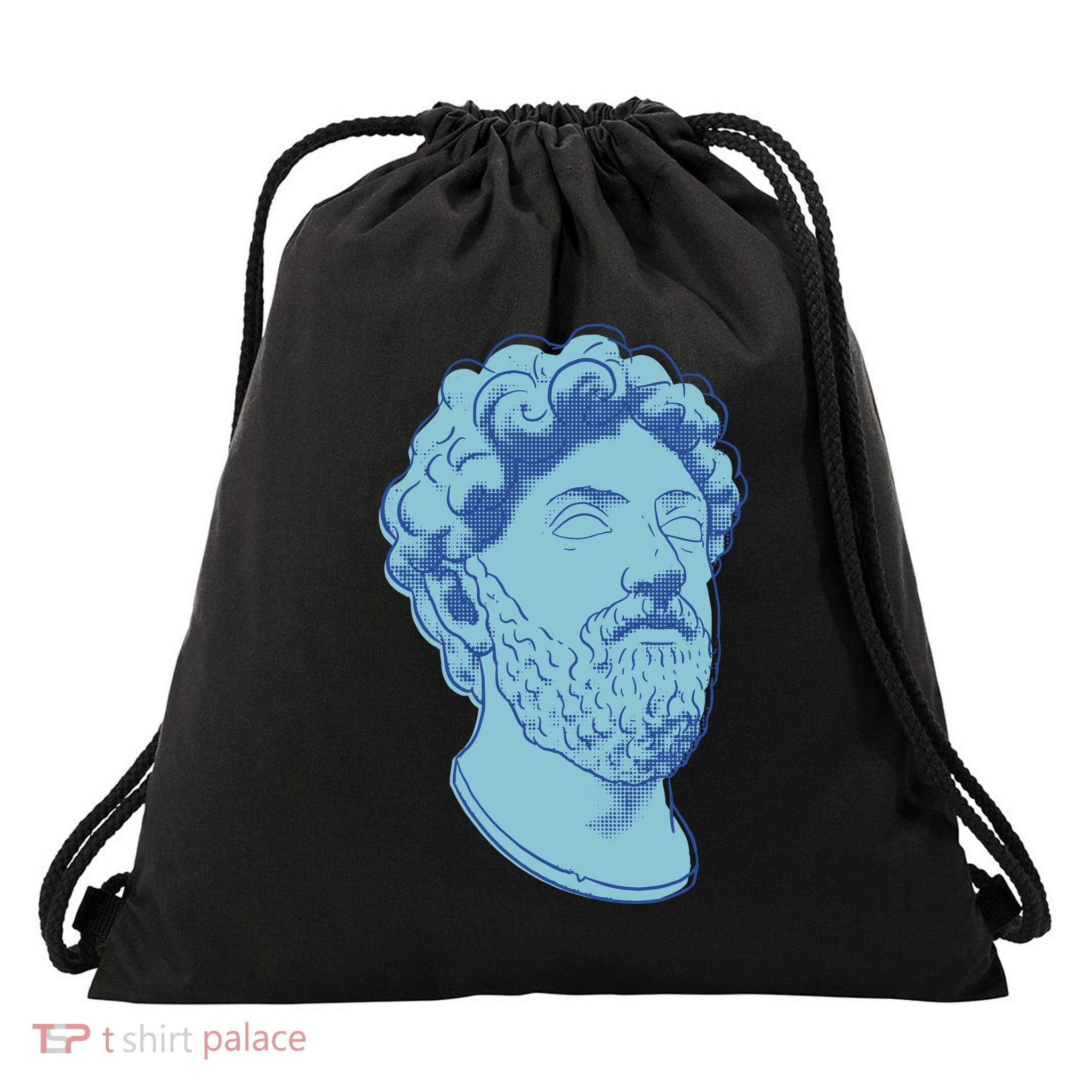 Marcus Aurelius Art Drawstring Bag