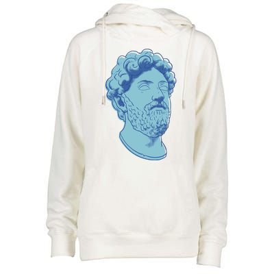 Marcus Aurelius Art Womens Funnel Neck Pullover Hood