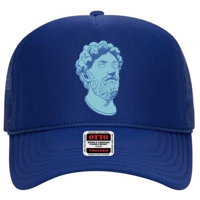 Marcus Aurelius Art High Crown Mesh Back Trucker Hat