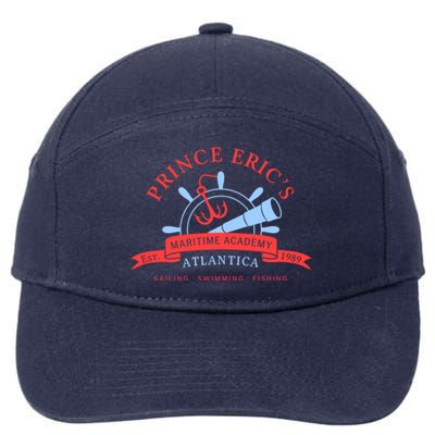 Maritime Academy Atlantica Est 1989 Sailing Swimming Fishing Meaningful Gift 7-Panel Snapback Hat