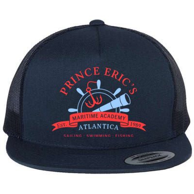 Maritime Academy Atlantica Est 1989 Sailing Swimming Fishing Meaningful Gift Flat Bill Trucker Hat