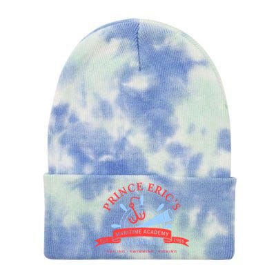 Maritime Academy Atlantica Est 1989 Sailing Swimming Fishing Meaningful Gift Tie Dye 12in Knit Beanie