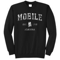 Mobile Alabama Al Vintage Athletic Sports Design Sweatshirt