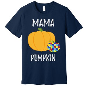 Mamapumpkin Autism Awareness Women Mom Funny Premium T-Shirt