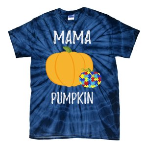 Mamapumpkin Autism Awareness Women Mom Funny Tie-Dye T-Shirt