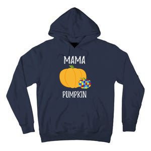 Mamapumpkin Autism Awareness Women Mom Funny Tall Hoodie