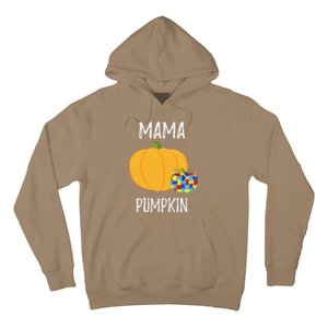 Mamapumpkin Autism Awareness Women Mom Funny Hoodie