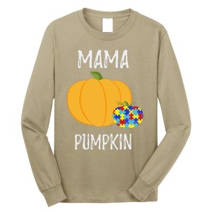 Mamapumpkin Autism Awareness Women Mom Funny Long Sleeve Shirt