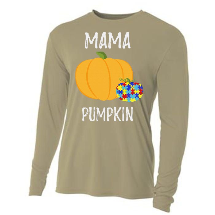 Mamapumpkin Autism Awareness Women Mom Funny Cooling Performance Long Sleeve Crew