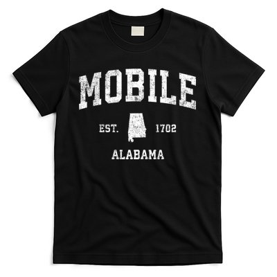 Mobile Alabama Al Vintage Established Sports Design T-Shirt