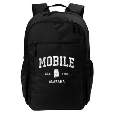 Mobile Alabama Al Vintage Established Sports Design Daily Commute Backpack