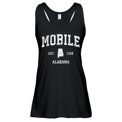 Mobile Alabama Al Vintage Established Sports Design Ladies Essential Flowy Tank