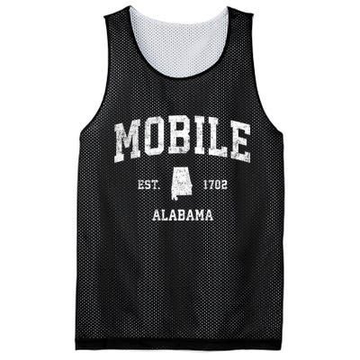 Mobile Alabama Al Vintage Established Sports Design Mesh Reversible Basketball Jersey Tank