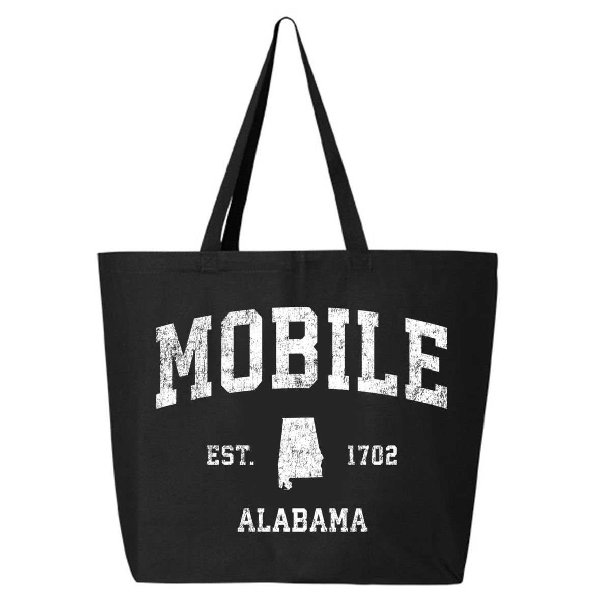 Mobile Alabama Al Vintage Established Sports Design 25L Jumbo Tote