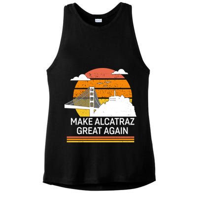 Make America Alcatraz Great Again Ladies PosiCharge Tri-Blend Wicking Tank
