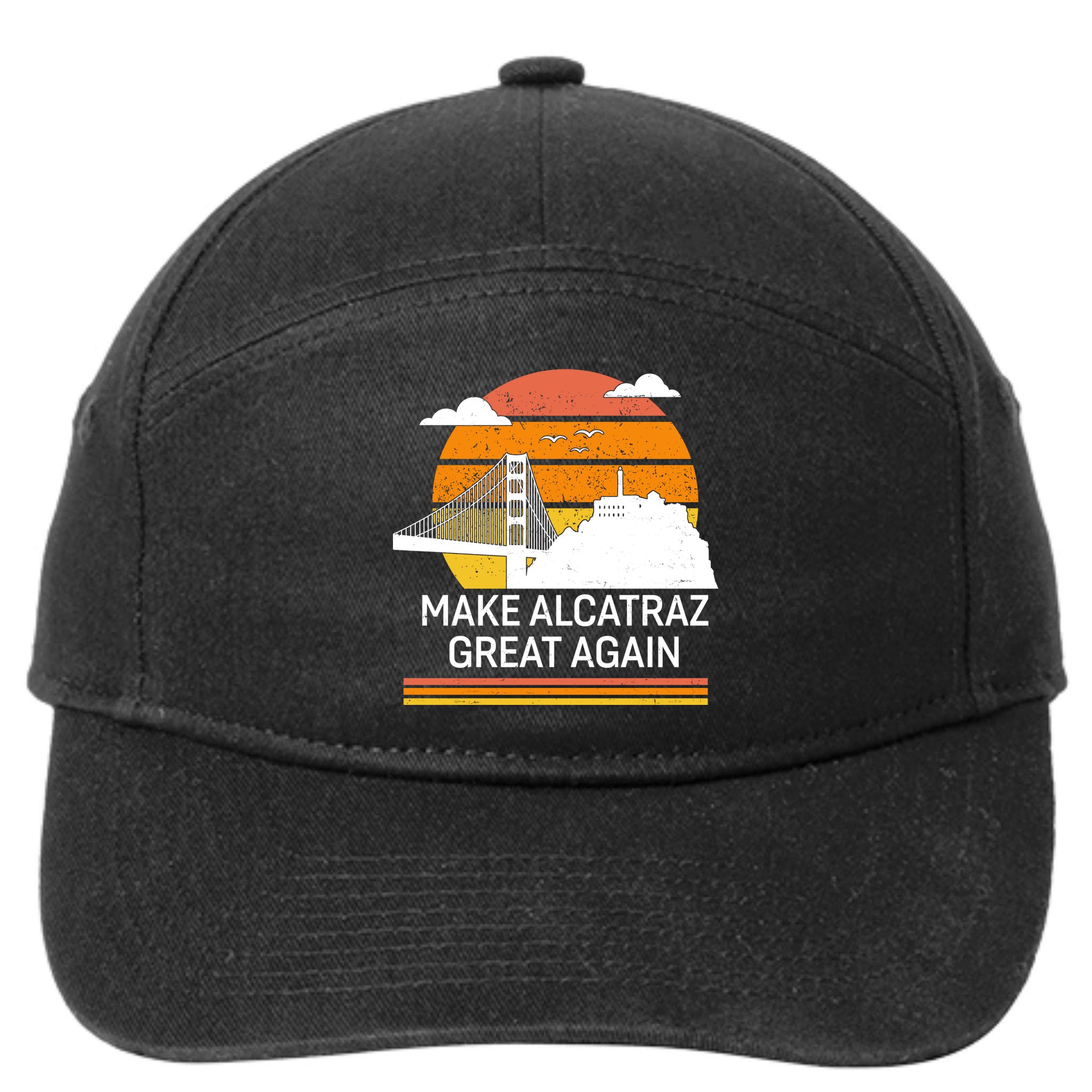 Make America Alcatraz Great Again 7-Panel Snapback Hat