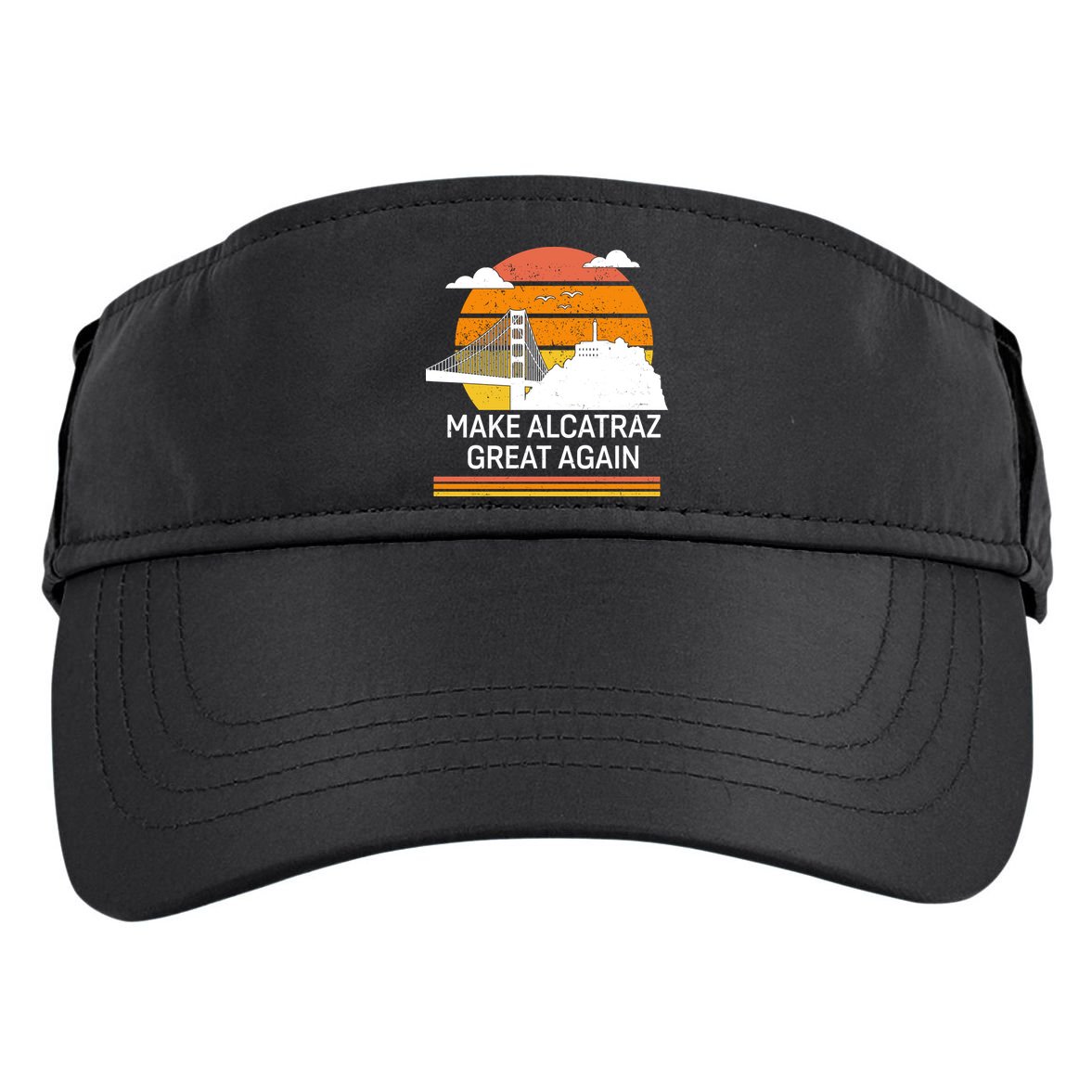 Make America Alcatraz Great Again Adult Drive Performance Visor