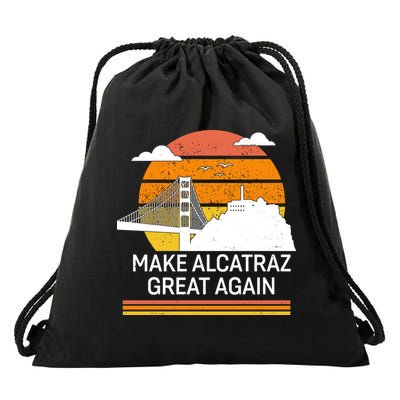 Make America Alcatraz Great Again Drawstring Bag