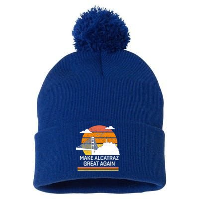 Make America Alcatraz Great Again Pom Pom 12in Knit Beanie