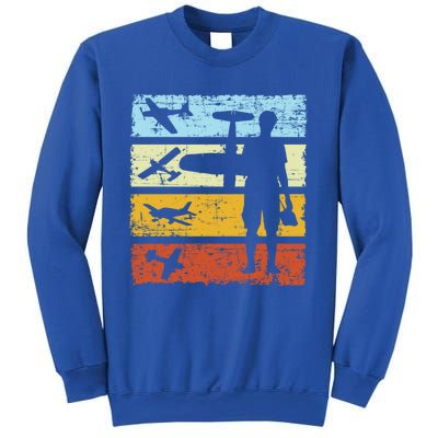 Model Airplane Aviation Rc Flight Retro Vintage Gift Sweatshirt