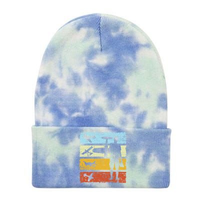 Model Airplane Aviation Rc Flight Retro Vintage Gift Tie Dye 12in Knit Beanie