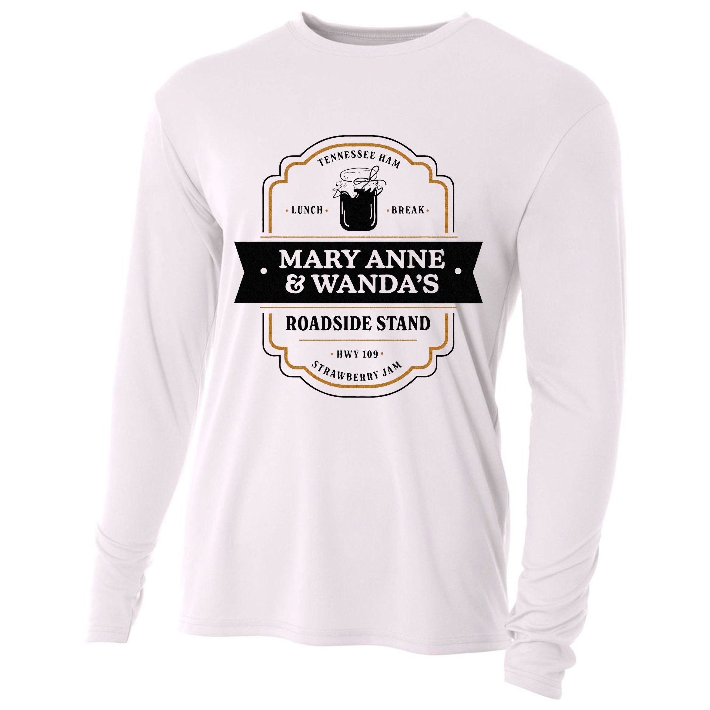Mary Anne And Wanda Farmers Market Tennessee Ham Cooling Performance Long Sleeve Crew