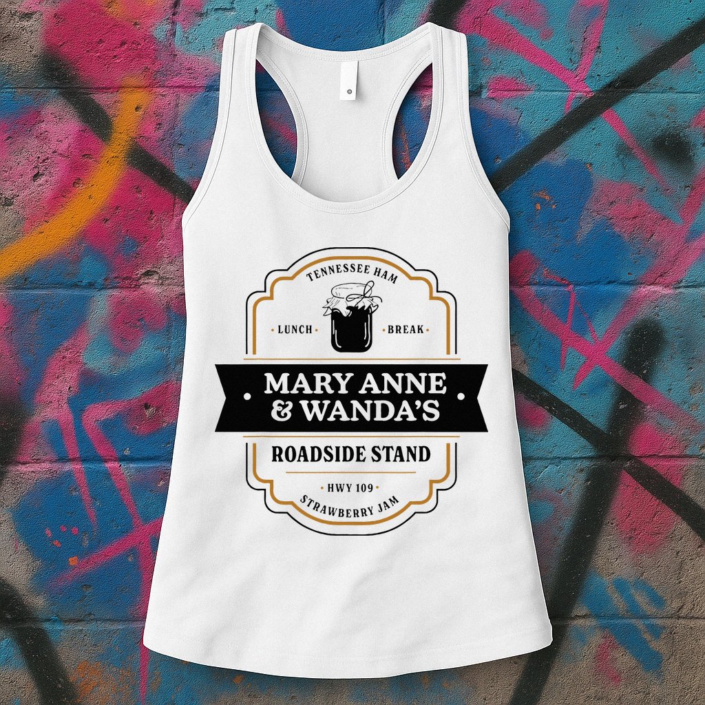 Mary Anne And Wanda Farmers Market Tennessee Ham Womens Tank Top