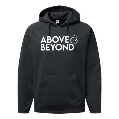 Motivational Above And Beyond Performance Fleece Hoodie