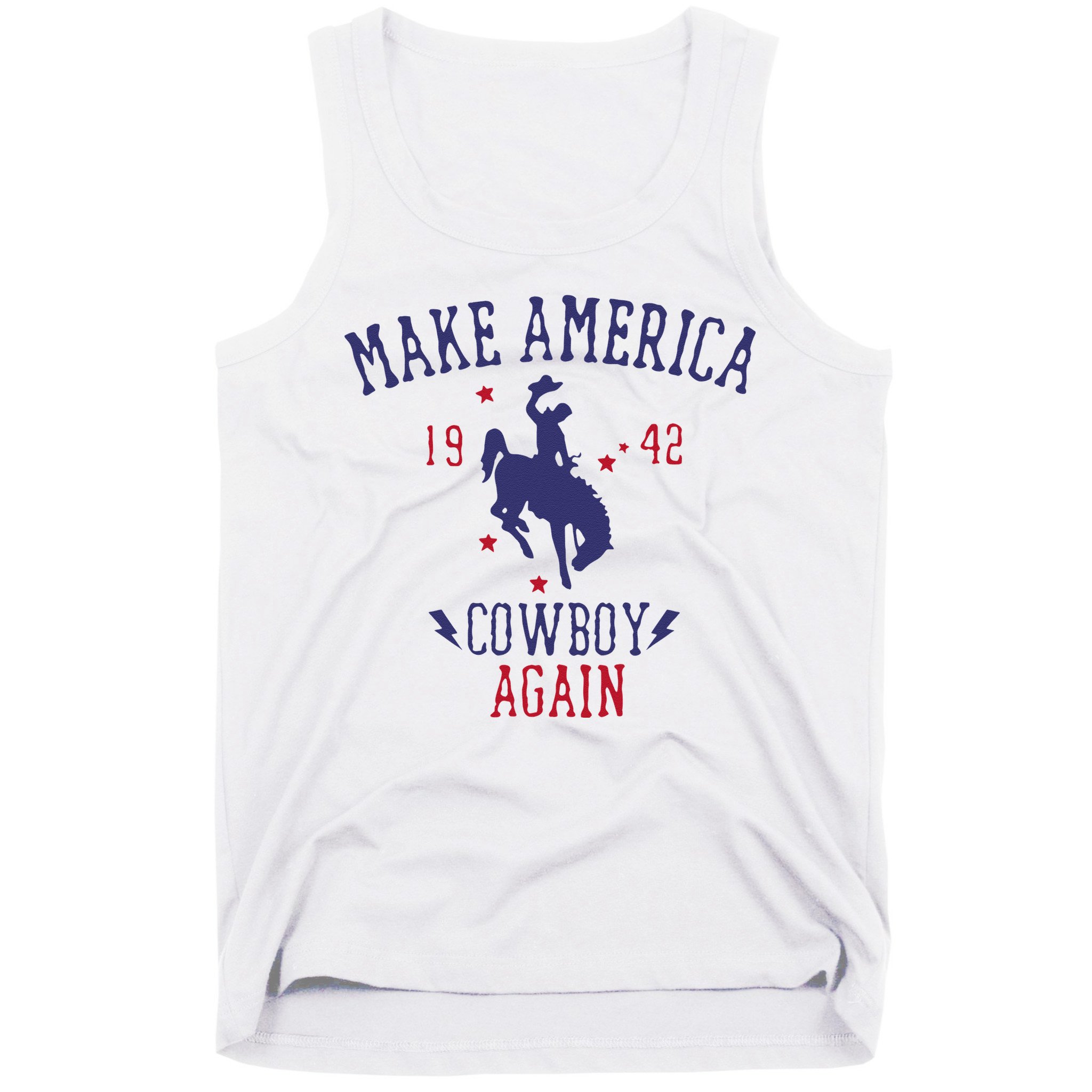 Makes America A Cowboy Again Western Life Country Tank Top