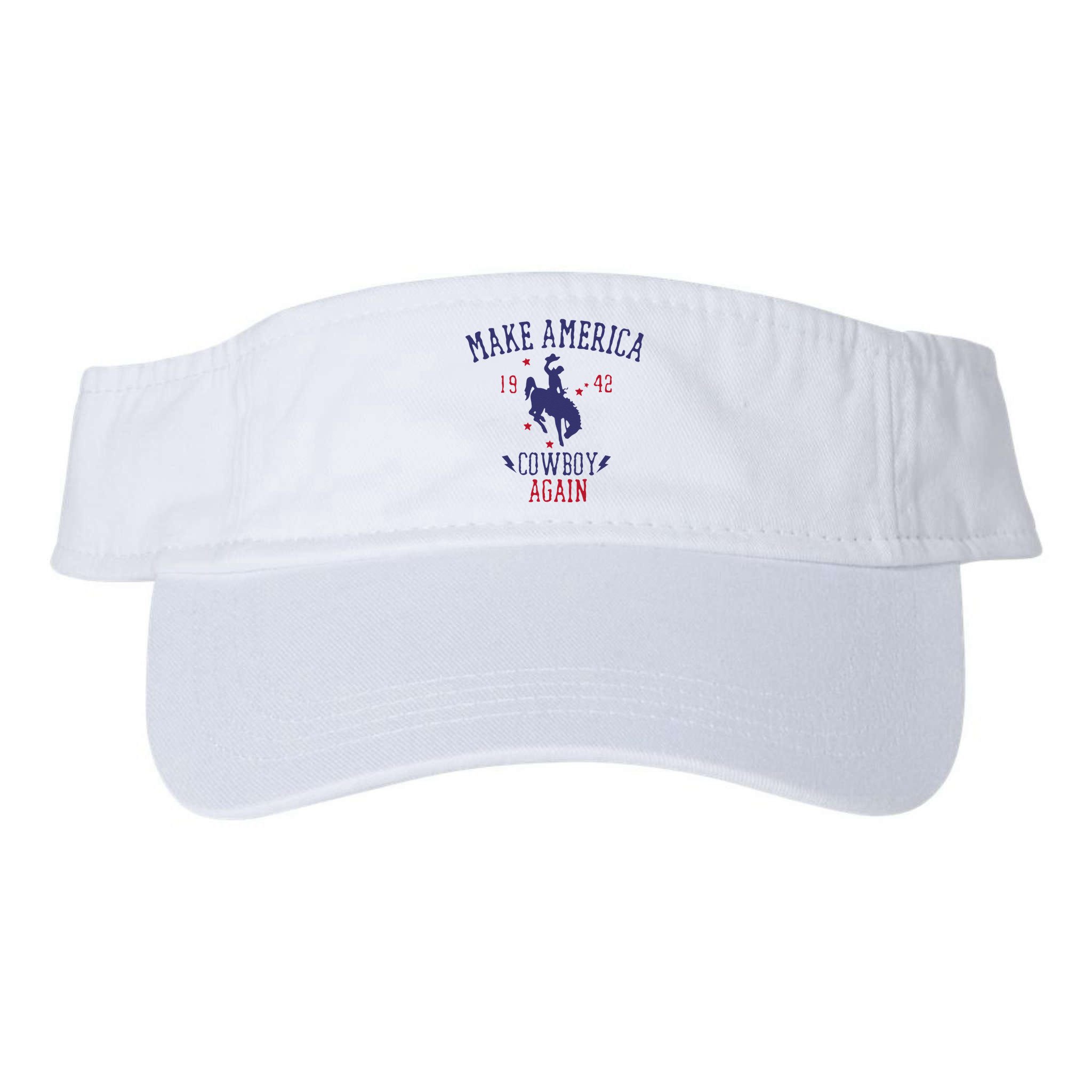 Makes America A Cowboy Again Western Life Country Visor