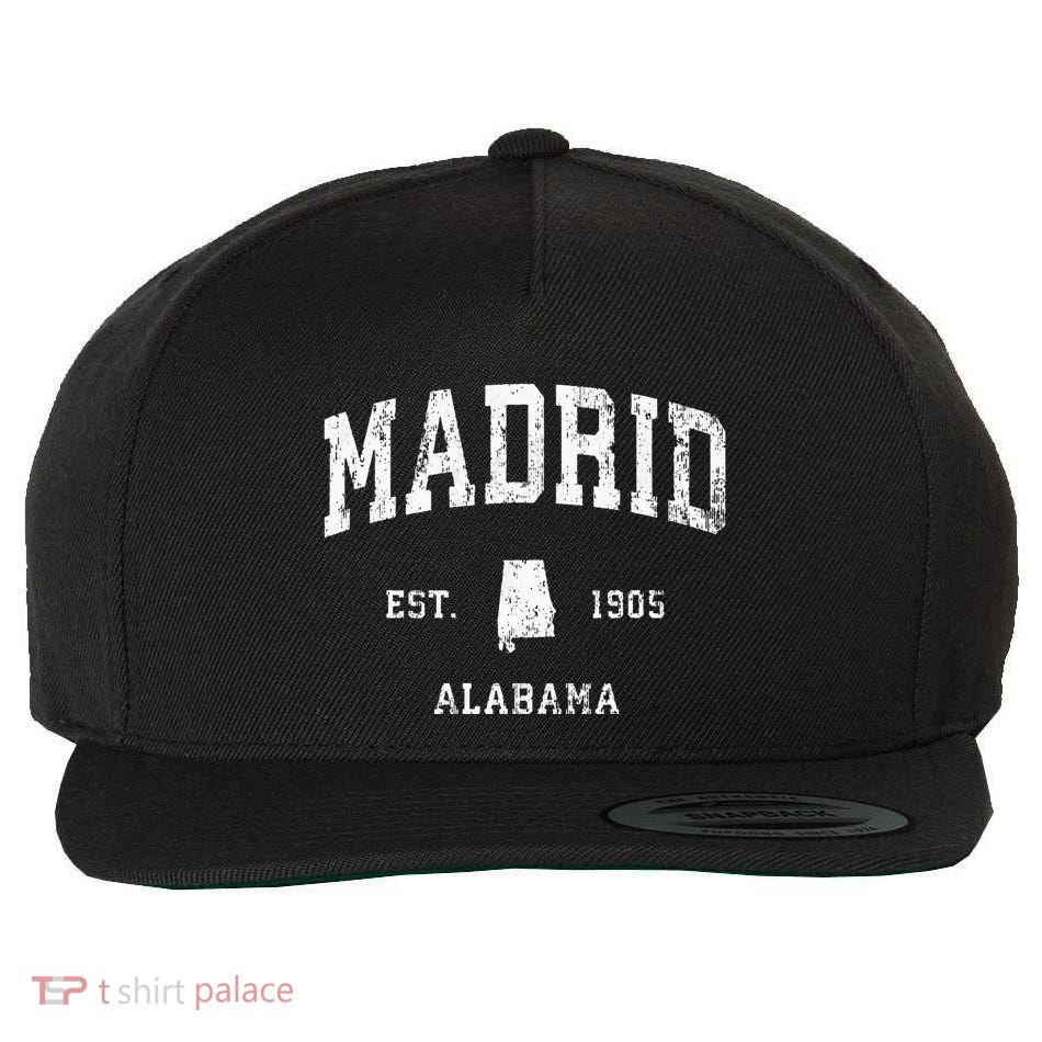 Madrid Alabama Al Vintage Athletic Sports Design Wool Snapback Cap