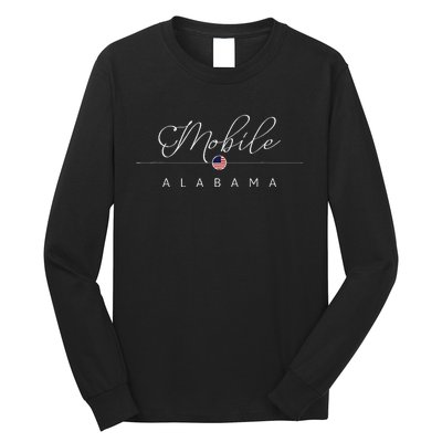 Mobile Alabama Al On Mobile Long Sleeve Shirt