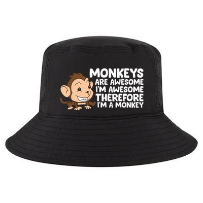 Monkeys Are Awesome I'm Awesome Therefore I'm A Monkey Cool Comfort Performance Bucket Hat