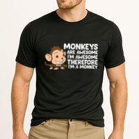Monkeys Are Awesome I'm Awesome Therefore I'm A Monkey Performance Shirt