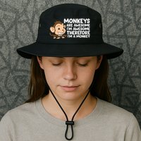 Monkeys Are Awesome I'm Awesome Therefore I'm A Monkey Bucket Hat