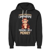 Monkeys Are Awesome Monkey Garment-Dyed Fleece Hoodie