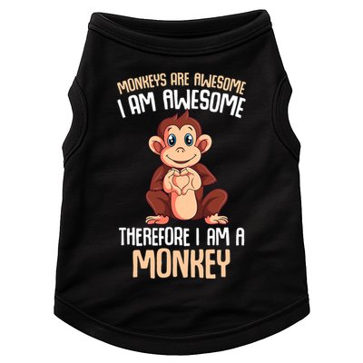 Monkeys Are Awesome Monkey Doggie Tank