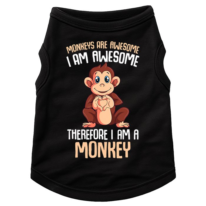 Monkeys Are Awesome Monkey Doggie Tank