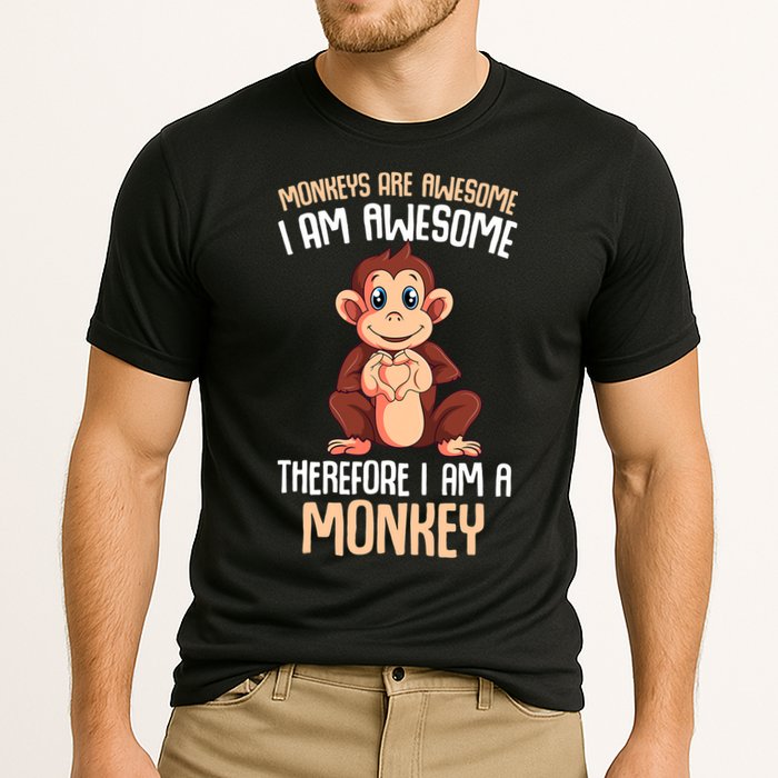 Monkeys Are Awesome Monkey Performance Shirt