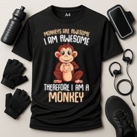 Monkeys Are Awesome Monkey Performance Shirt