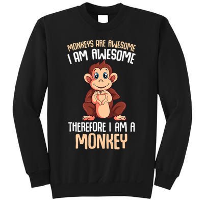 Monkeys Are Awesome Monkey Sweatshirt