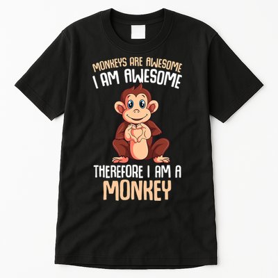 Monkeys Are Awesome Monkey Tall T-Shirt
