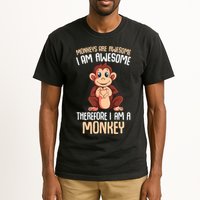 Monkeys Are Awesome Monkey Tall T-Shirt