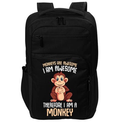 Monkeys Are Awesome Monkey Impact Tech Backpack