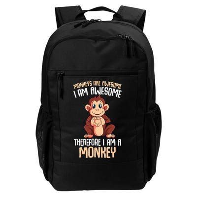 Monkeys Are Awesome Monkey Backpack